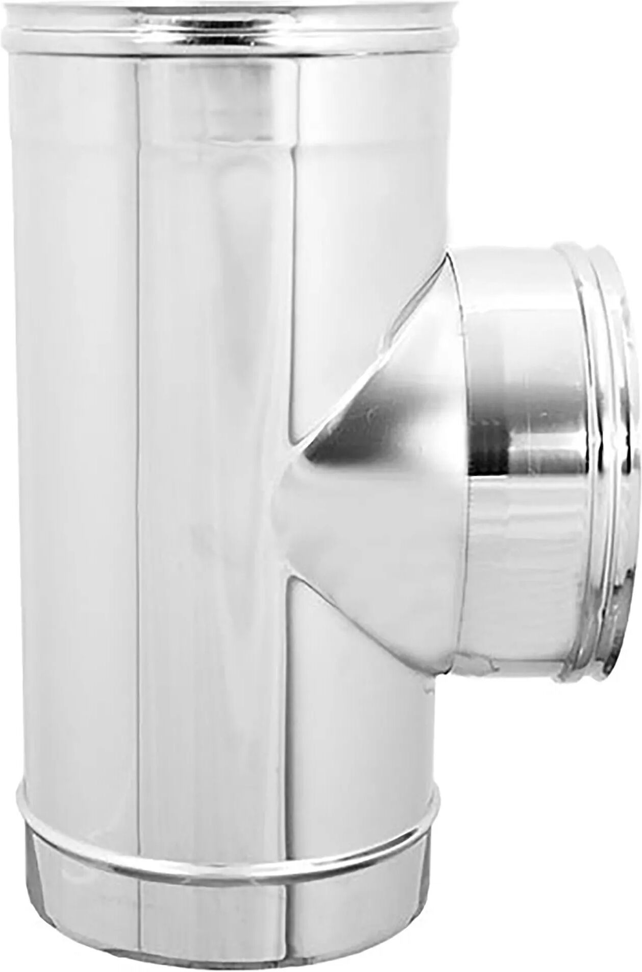 Zinco TEE INOX MONOPARETE MONOPARETE 316 Ø 80 mm USCITA F