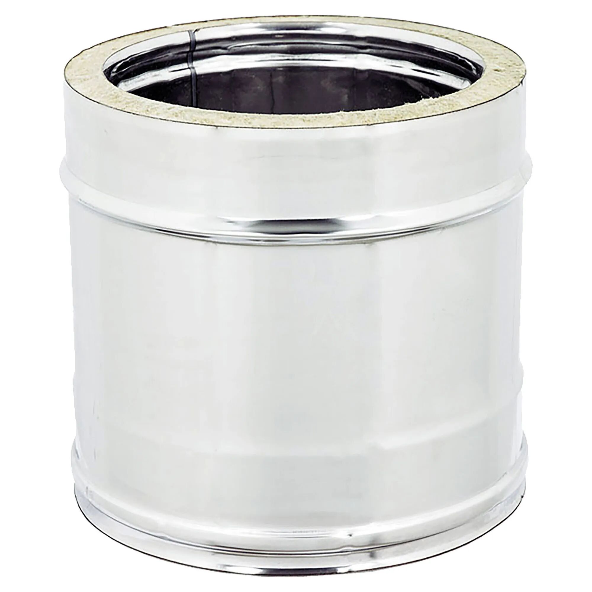 Zinco TUBO LINEARE INOX DOPPIA PARETE 316-304 Ø 100 mm L 250 SPESSORE 0,5 mm