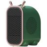 HUJVHV verwarming Heater portable fan heater indoor electric desktop space heater desktop heater winter heater (Color : Green, Size : 13 * 16cm)