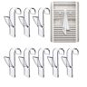 GEFIRE 8 stuks haken voor handdoekradiator, handdoekhouder, radiator, haken voor badkamerradiator, handdoekhouder, verwarming, ABS-haak, verwarming, badkamerradiator, voor alle standaard radiatoren,