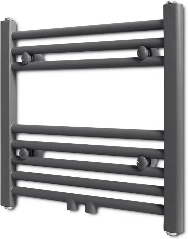 vidaXL Radiator håndklestativ grå rett 480x480 mm