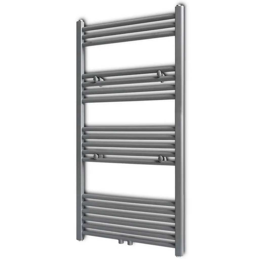 vidaXL Radiator håndklestativ 600x1160 mm grå rett