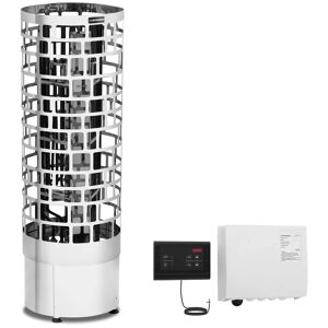 Uniprodo Set Sauna Heater with Sauna Control Panel - 9 kW - cylindrical - 30 to 110 °C UNI_SAUNA_V9.0KW-SET