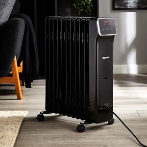 Geepas Electric Radiator Space Heater with Remote Included black 45.2 H x 66.5 D cm