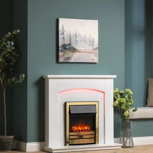 Castleton Fires & Fireplaces Clayton Electric Fire 103.0 H x 107.0 W x 33.0 D cm