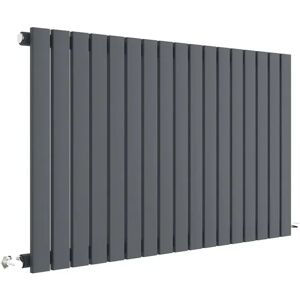 Hudson Reed Sloane Horizontal Designer Radiator gray 600.0 H x 992.0 W x 5.3 D cm