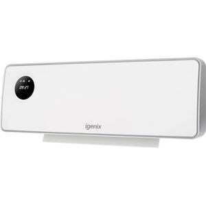 Igenix 2Kw Wall PTC Fan Heater white 18.7 H x 54.0 W x 13.8 D cm