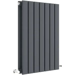 Hudson Reed Sloane Vertical Designer Radiator gray 600.0 H x 412.0 W x 7.2 D cm