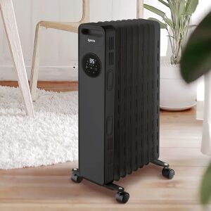 Igenix 2000W Digital Oil Radiator with Timer black 63.5 H x 28.0 W x 39.0 D cm