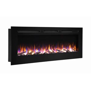 Castleton Fires & Fireplaces Emanuel Heating Electric Inset Fire black/gray 51.5 H x 153.0 W x 14.5 D cm