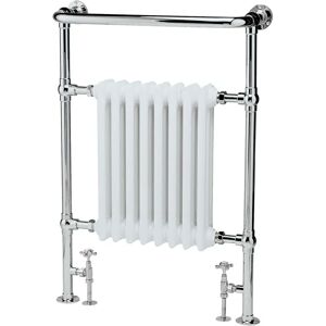 Hudson Reed Harrow Vertical Flat Panel Radiator gray/white 9.63 H x 6.73 W x 2.3 D cm