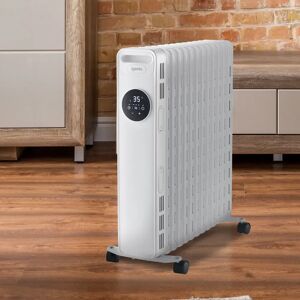 Igenix Digital Oil Filled Vertical Standard Radiator white 64.0 H x 28.0 W x 55.0 D cm