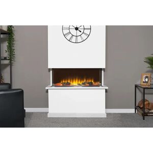 Adam Recessed Wall Mounted Electric Fire black 49.0 H x 79.2 W x 23.5 D cm