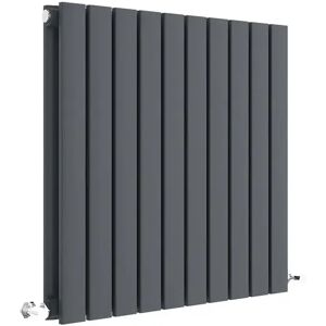 Hudson Reed Sloane Vertical Designer Radiator gray 600.0 H x 586.0 W x 7.2 D cm