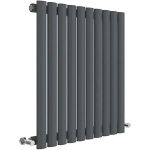 Hudson Reed Revive Vertical Designer Radiator gray 60.0 H x 58.6 W x 5.5 D cm