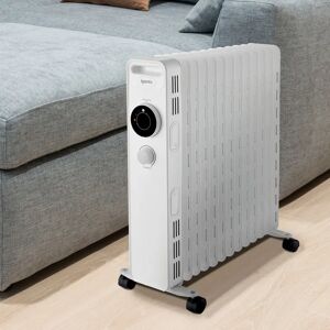 Igenix 2500W Oil Filled Radiator 63.5 H x 28.0 W x 56.0 D cm