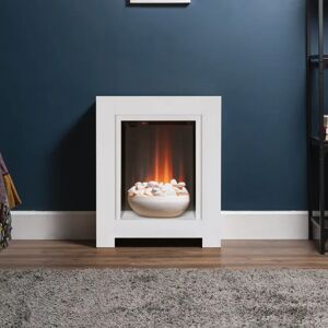 Adam Monet Electric Fire Suite white 73.0 H x 60.0 W x 20.0 D cm