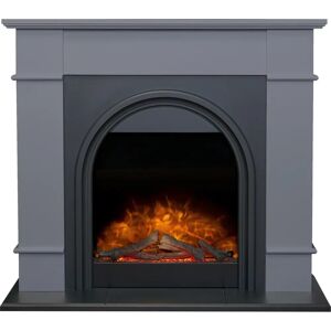 Chesterfield Adam 110Cm W Electric Fireplace gray 97.0 H x 110.0 W x 38.0 D cm