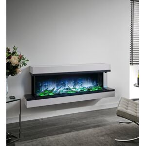 Flamerite Exo 1500 Wall Mounted Electric Fireplace Suite