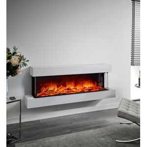 Flamerite Iona 1500 Wall Mounted Electric Fireplace Suite