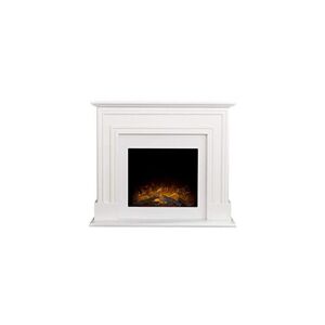 Sandwell Electric Fireplace Suite in Pure White, 44 Inch - Adam