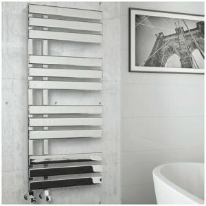 Kartell Oregon Designer Heated Towel Rail 1180mm H x 500mm W - Chrome