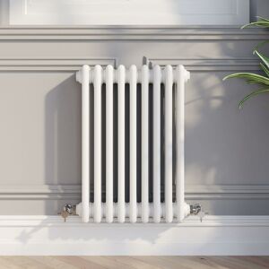 DURATHERM 600 x 425mm Triple Bar Horizontal Traditional Colosseum White Column Radiator - White