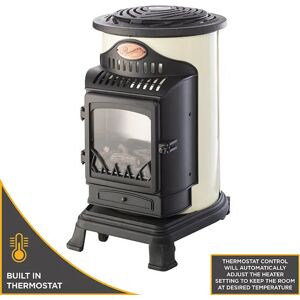 Universal Innovations Provence 3kW Cream Deluxe Portable Gas Heater with Thermostat