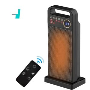 Global purchasing Electric Space Heater With Remote Control Safe Overheat & Tipover Protection Space Heater PTC Ceramic Heating Heater