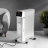 Geepas Electric Radiator Space Heater with Remote Included white 52.8 H x 15.8 W x 79.0 D cm