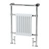 Hudson Reed Harrow Vertical Flat Panel Radiator gray/white 9.63 H x 6.73 W x 2.3 D cm