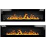 (Fireplace with glass) Bio Ethanol Fireplace Bioethanol Fire Wall Mounted Matt B