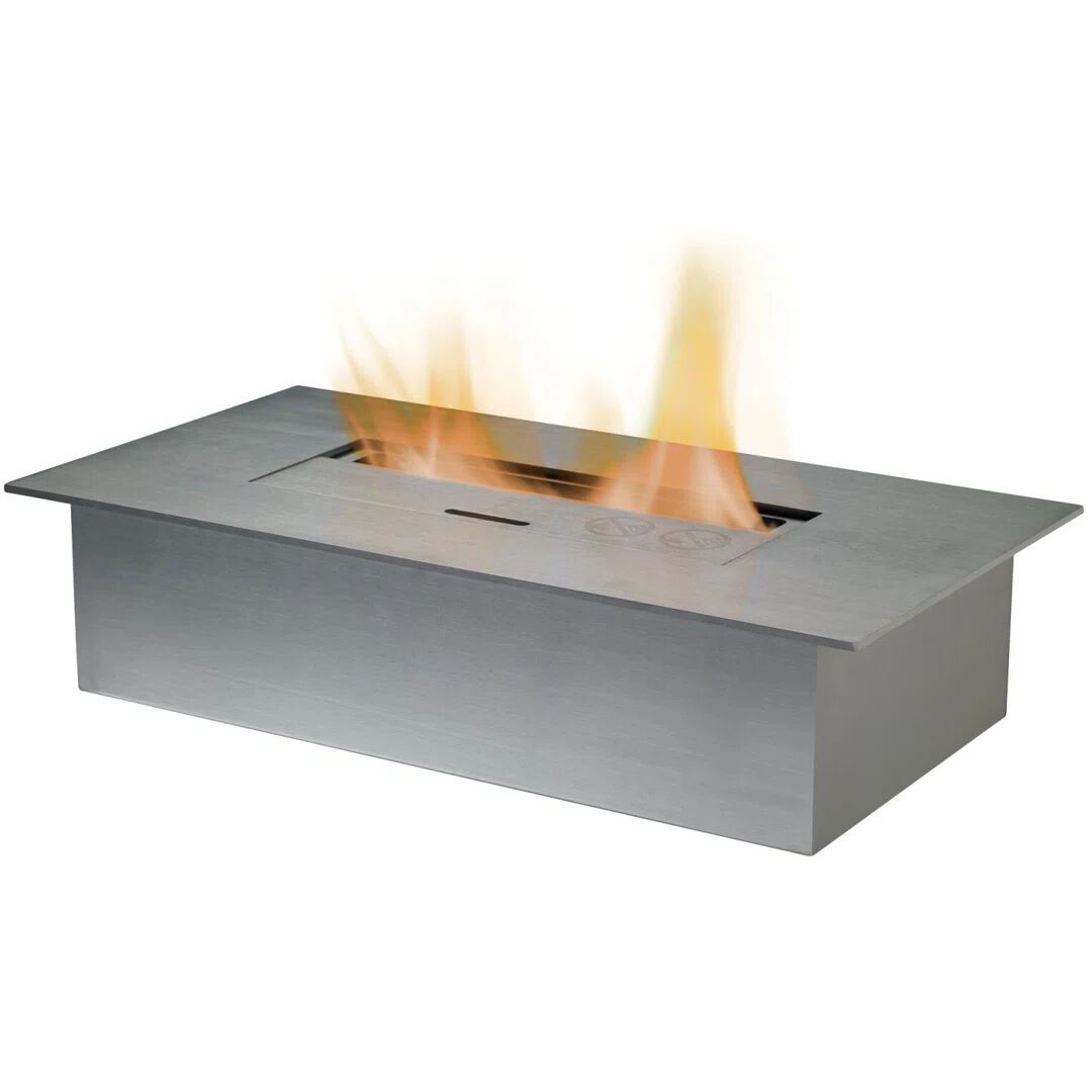 Photos - Fireplace Box / Freestanding Stove Adam Bio Ethanol Fire gray 8.2 H x 26.9 W x 10.9 D cm 