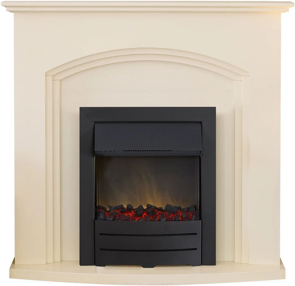 Photos - Fireplace Box / Freestanding Stove Adam Truro Electric Fire Suite brown 59.3 H x 50.7 W x 14.8 D cm 