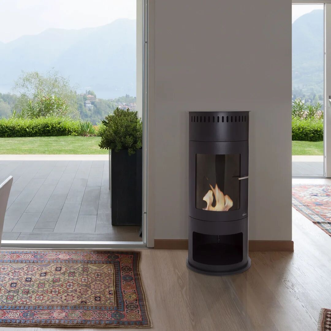 Photos - Fireplace Box / Freestanding Stove Belfry Heating Kaley Bioethanol Stove black/gray 112.0 H x 46.0 W x 46.0 D