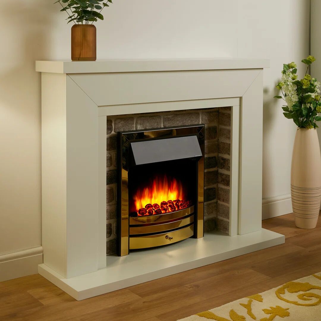 Photos - Fireplace Box / Freestanding Stove Castleton Fires & Fireplaces Flamborough Electric Fire white/yellow 99.2 H