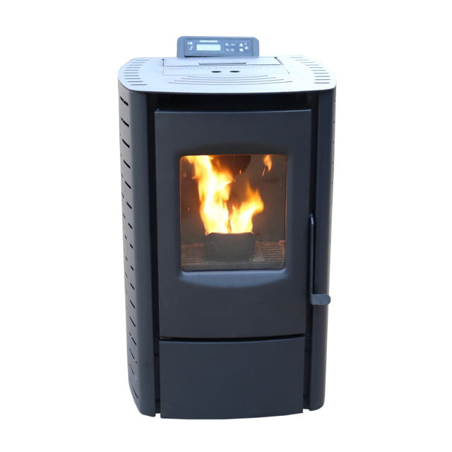 Cleveland Iron Works Small Pellet Stove - 18 lb Hopper, 20x18in, Black, F500215