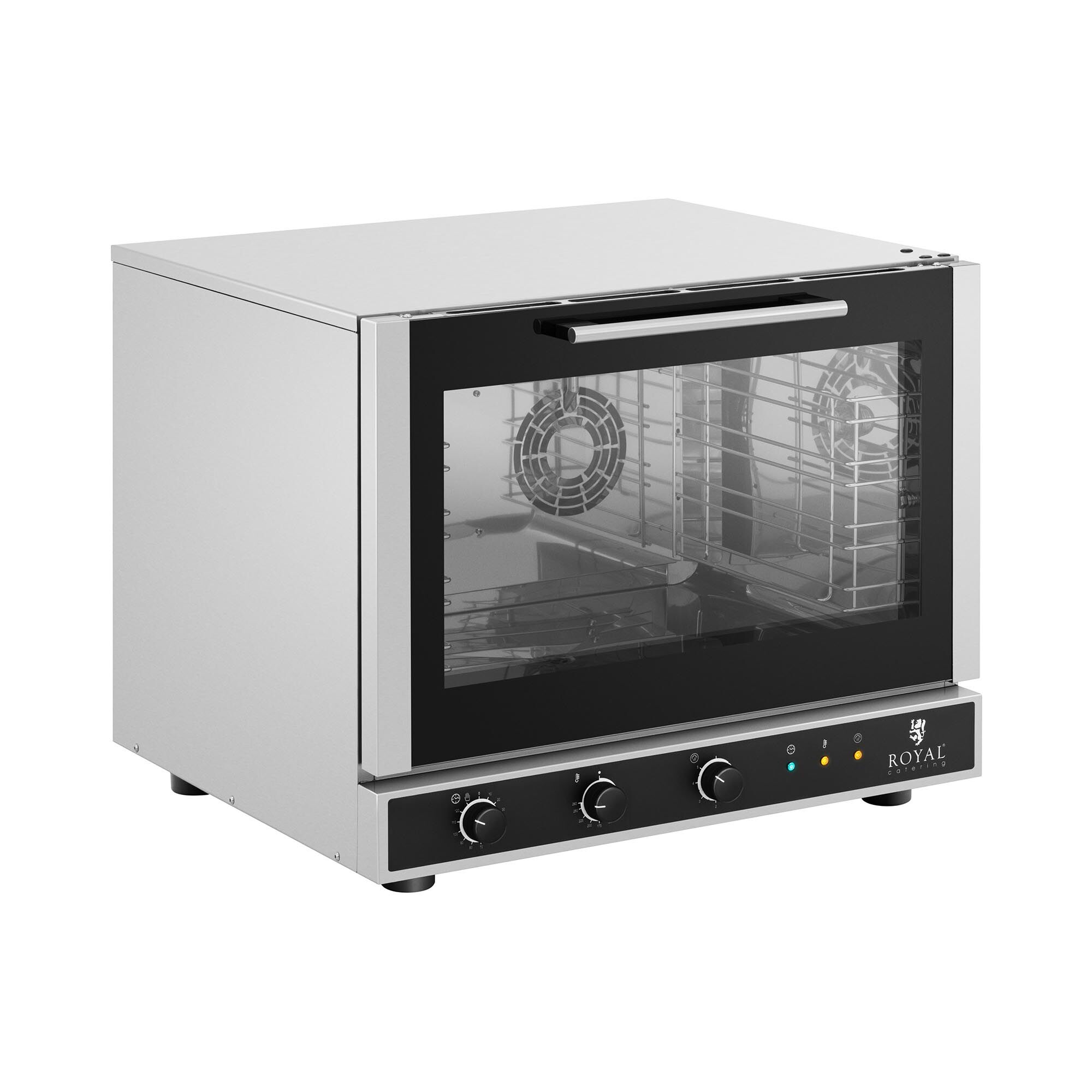 Royal Catering Four à convection - 6 400 W - Fonction vapeur RC-411MC