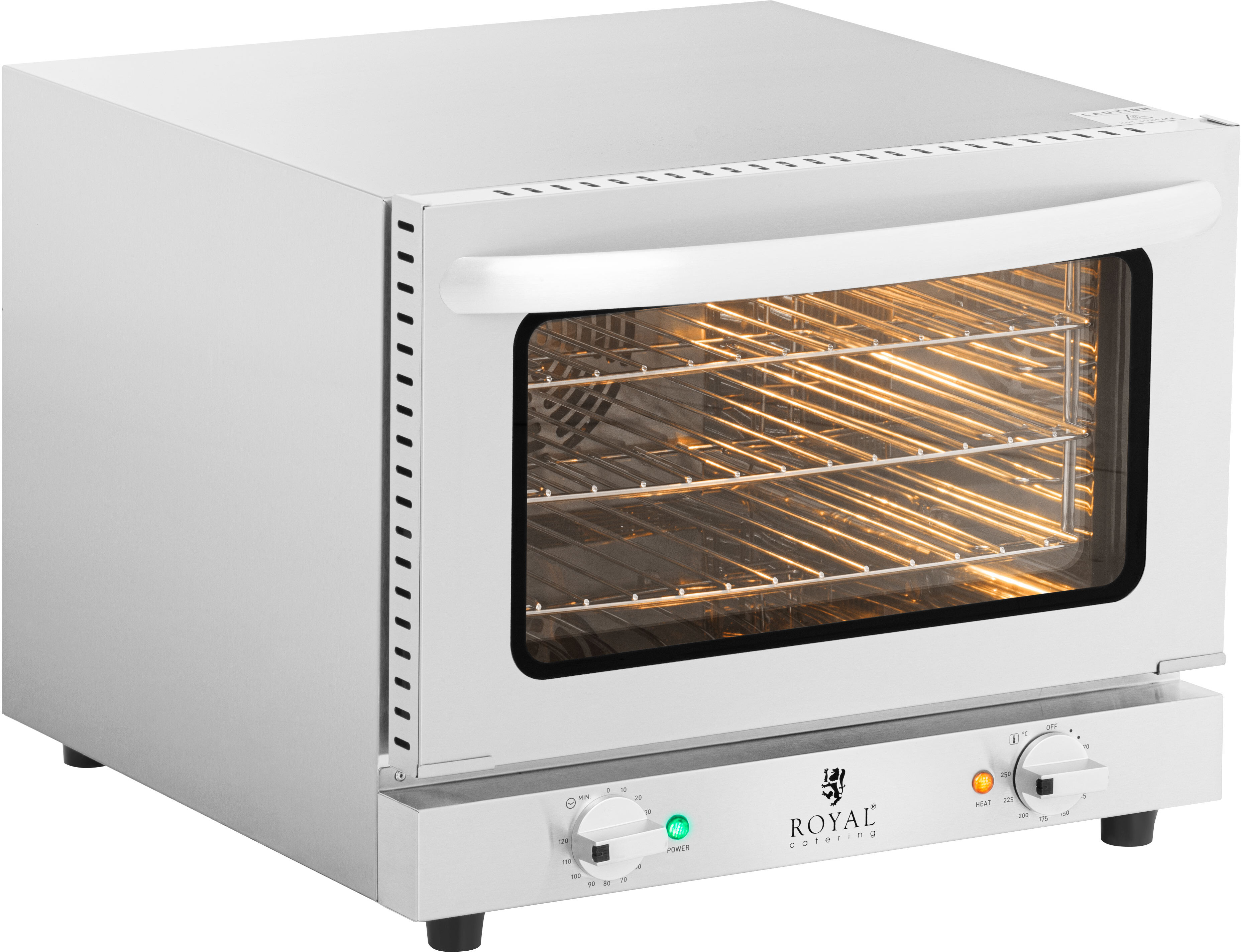 Royal Catering Aanrecht Heteluchtoven - 2.150 W - incl. 3 rekken RCCO-2.1