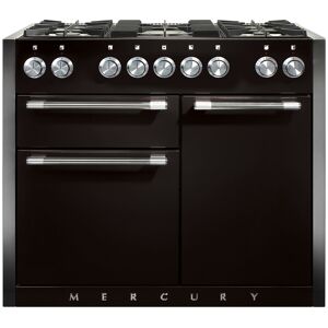 Mercury MCY1082DFAB 1082 Dual Fuel Range Cooker-Ash Black/Chrome Trim