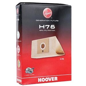H76 Boite de 5 sacs papier - Aspirateur (35601668 HOOVER) - Publicité