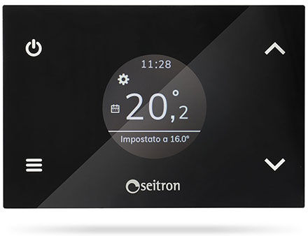 Seitron Cronotermostato Wifi Settimanale Wi-Time Nero