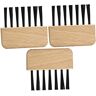 Beavorty Kwast 3Pcs Comb Cleaning Brush Keyboard Cleaner Brush Hair Comb Utility Cleaning Brush Grout Cleaner Brush Beech Hair Bush Comb Cleaner Wood Brush Cleaner Comb Cleaning Tool