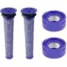 Gelldg 1 Kit com 2 Filtros Pós Motor para Dyson V7 V8 e 2 Filtros Pré Motor para Dyson V6 V8 V7 Acessório Aspirador Dyson