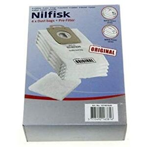 Nilfisk POWER ENERGY ECO dust bags Microfiber (4 bags, 1 filter)