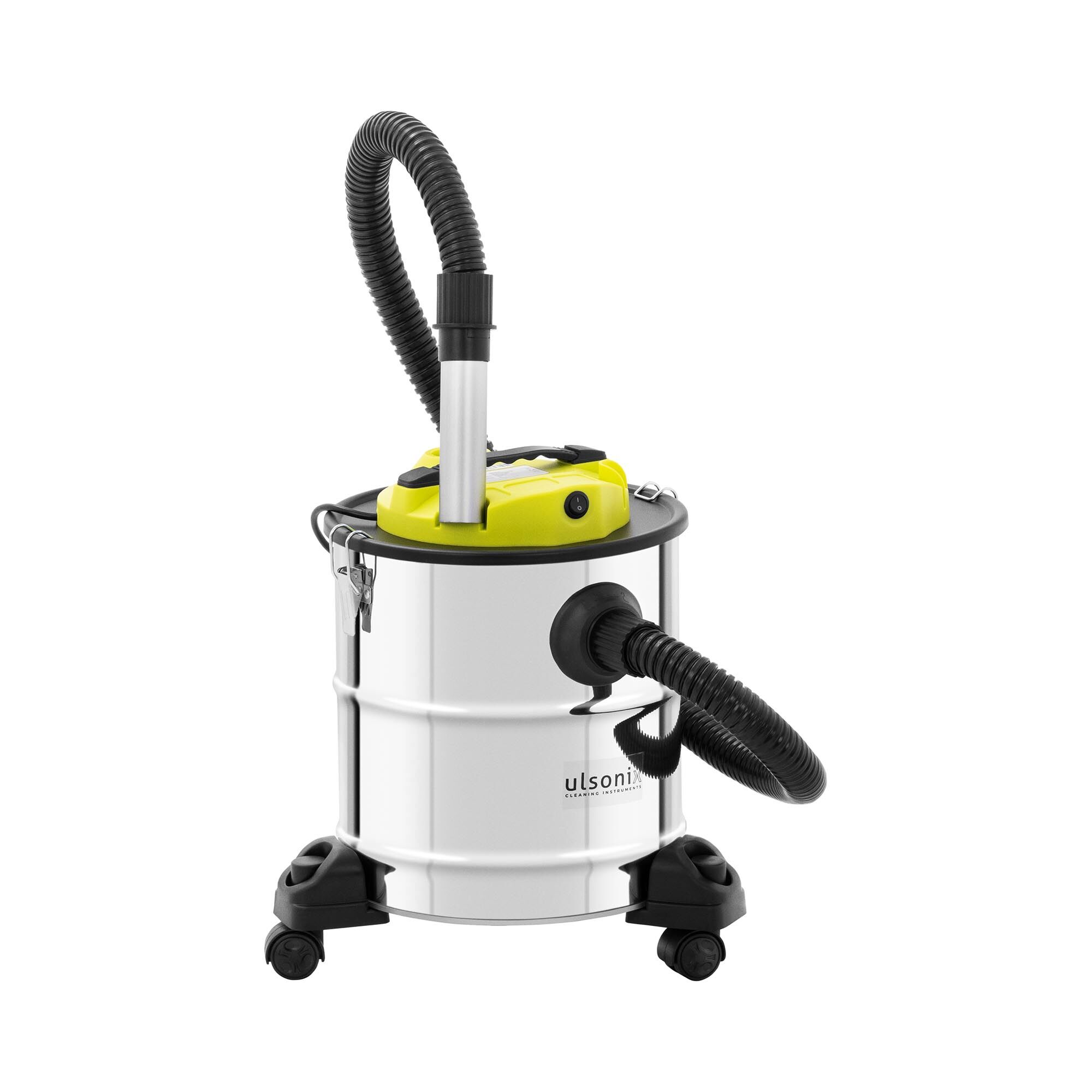 ulsonix Factory seconds Ash Vacuum - 1,200 W - stainless steel - HEPA filter - wheels ASHCLEAN 20SW