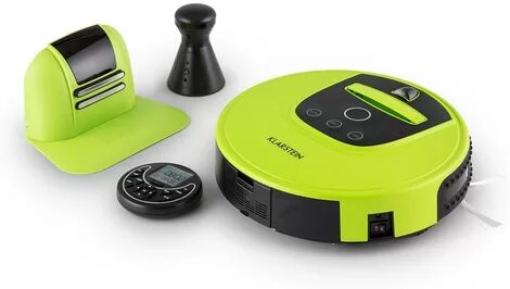 Klarstein Cleanhero Bagless Robotic Vacuum Cleaner Klarstein Colour: Green  - Size: 61cm H x 91cm W x 4cm D