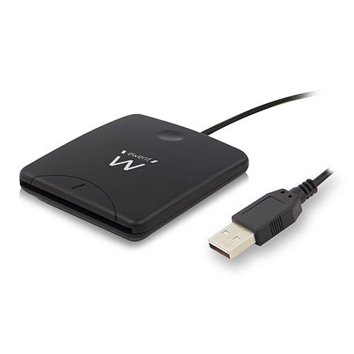 Ewent EW1052 Externe USB 2.0 Smartcard e-ID Kaartlezer - Zwart
