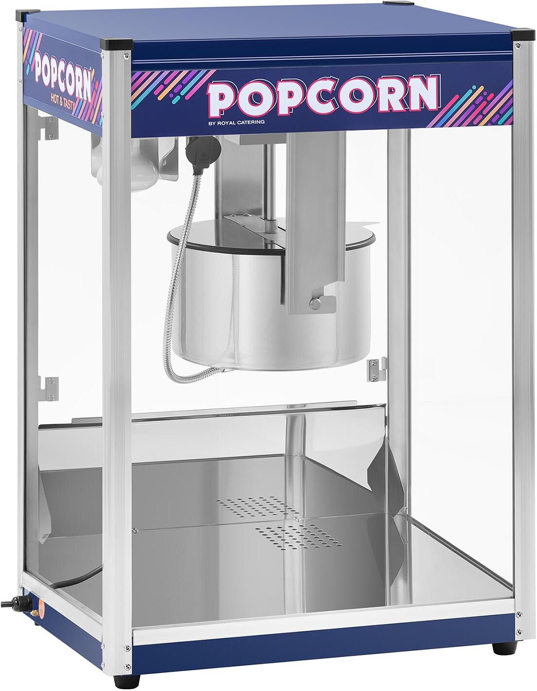 Royal Catering Machine à popcorn bleue - 16 oz - XXL RCPR-2300