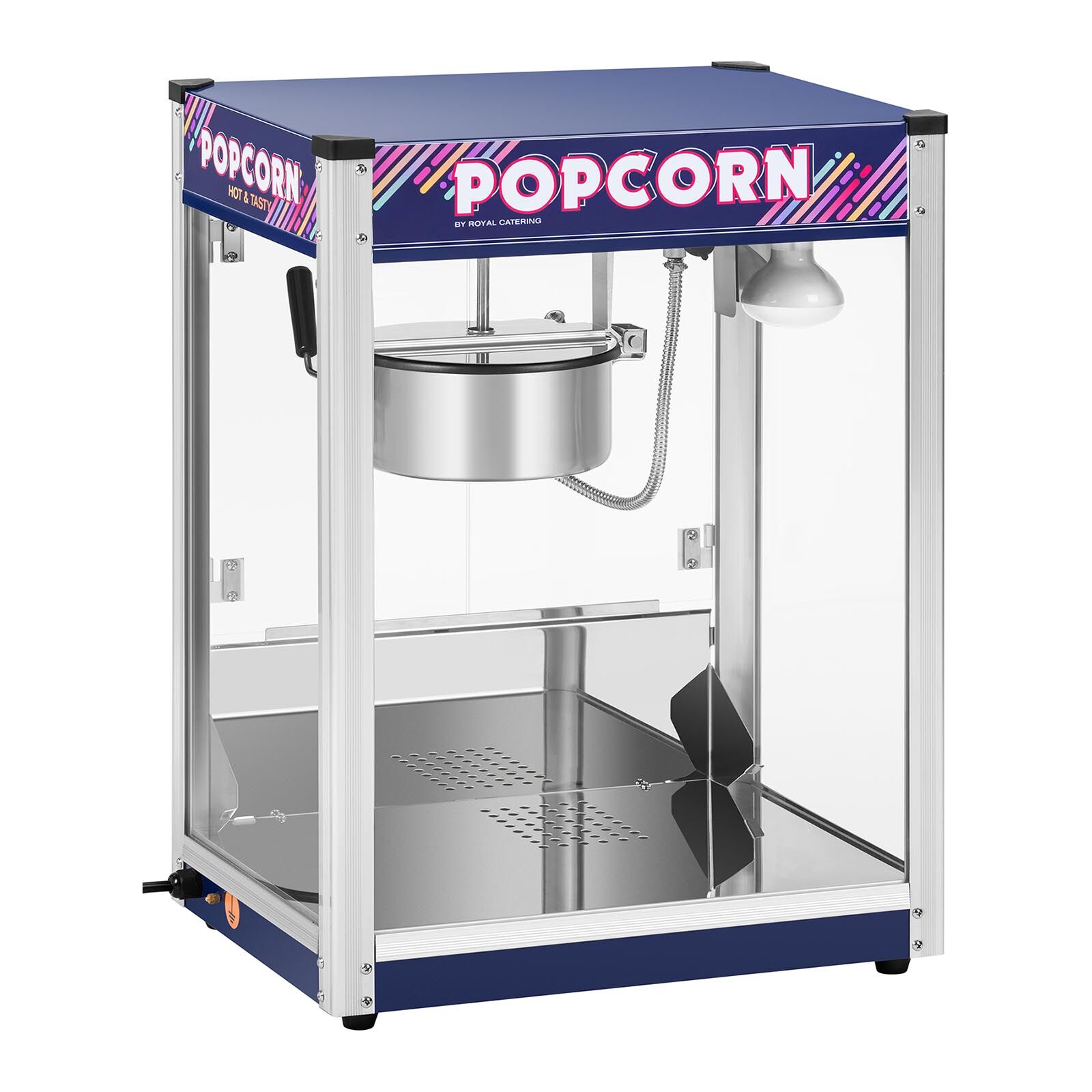 Royal Catering Machine à popcorn - Bleue - 8 oz RCPR-1350